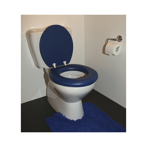Royal Blue Padded Toilet Seat view 6