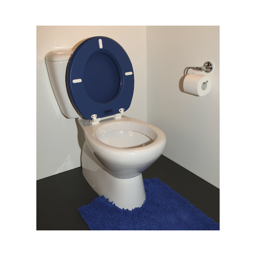 Royal Blue Padded Toilet Seat view 7