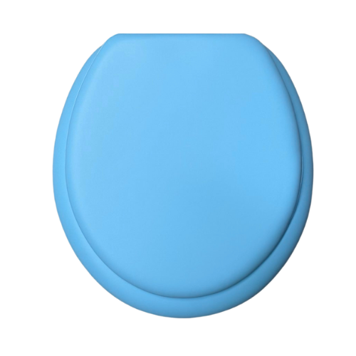 Sky Blue Padded Toilet Seat