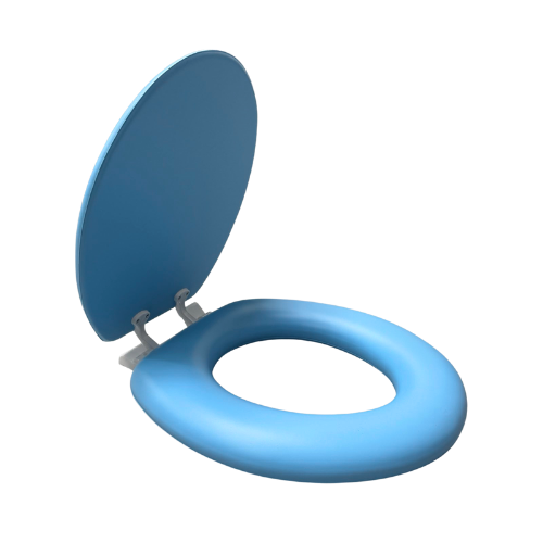 Sky Blue Padded Toilet Seat view 5